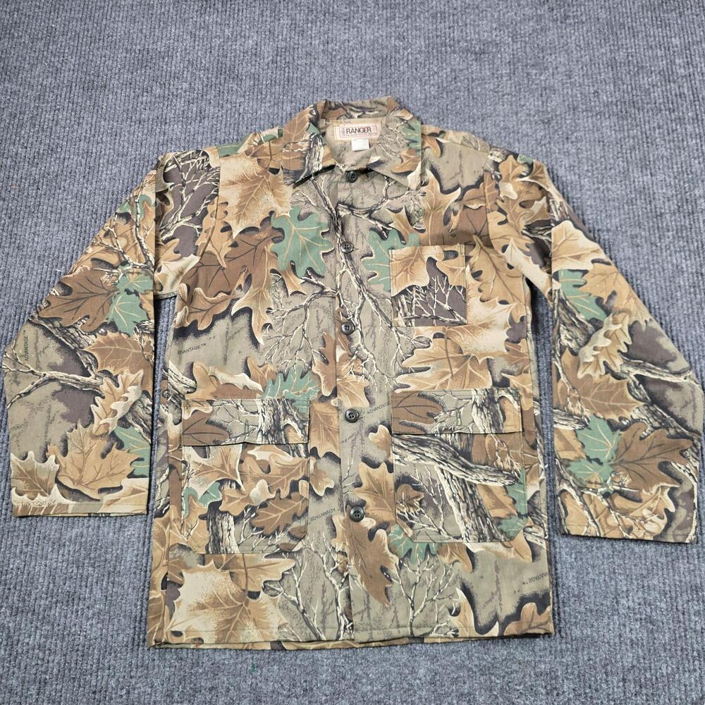 Ranger Jacket Mens Small Advantage Camo Canvas Hunting Field Pockets USA